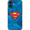 DC Comics Superman Logo Background Pattern iPhone 16 Plus Skin